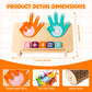 VIC-SUN Preschool Learning Toys for Toddlers, Colorful Wooden Numbers Blocks, Finger Counting Montessori Toys for 3 4 5 Year Old