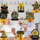 9PCS We Appreciate You Honeycomb Centerpieces Black Gold Glitter Thank You Table Topper Decor Teacher Doctor Nurse Employee Staff Graduation