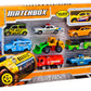 Matchbox 9-Pack Die-Cast 1:64 Scale Toy Cars, Construction or Garbage Trucks, Rescue Vehicles or Planes (Styles May Vary)