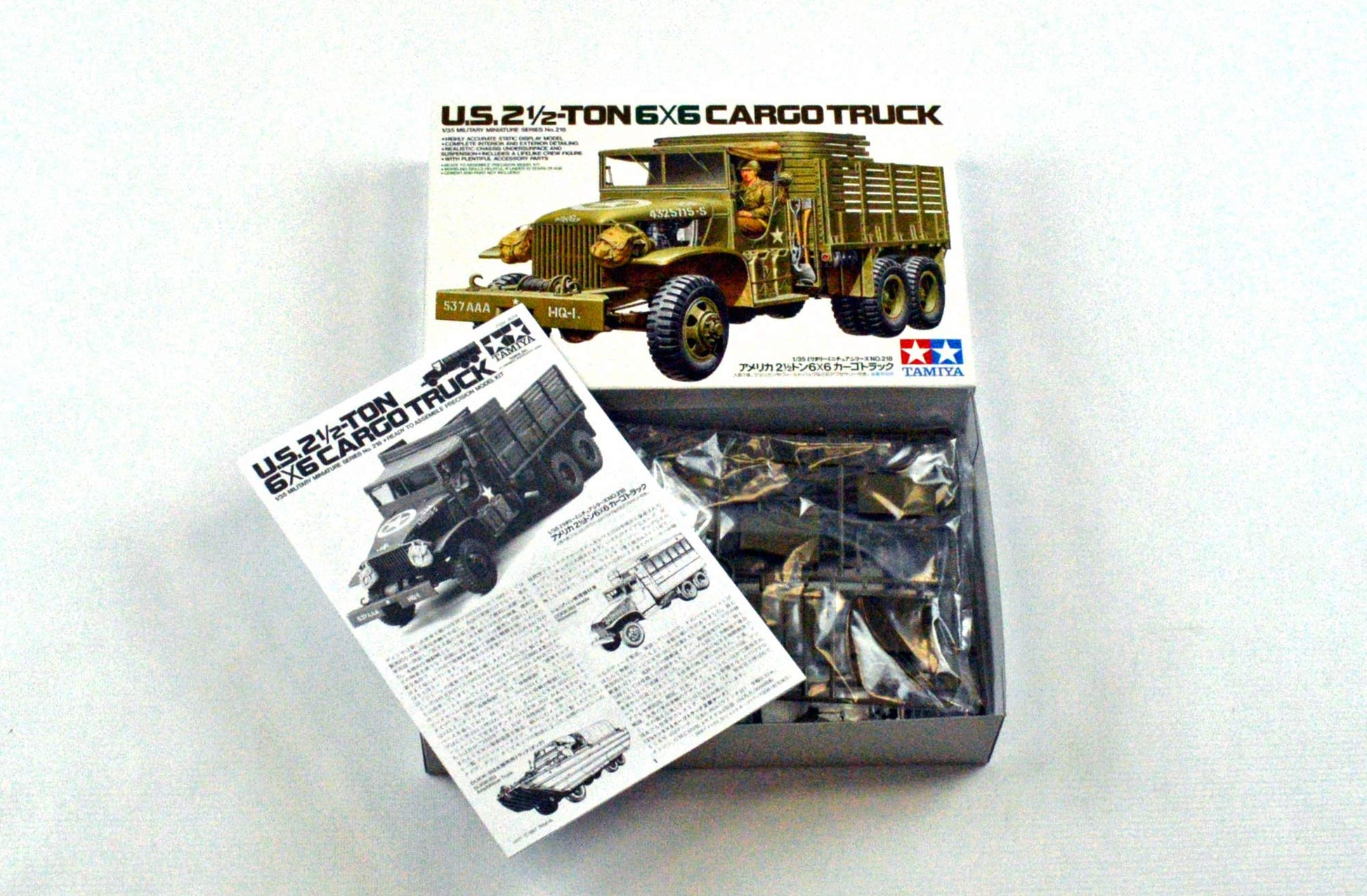 Tamiya 35218 1/35 US 2.5 Ton 6x6 Cargo Truck Plastic Model Kit