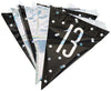 Unique Party 83794 Blue Prismatic 13th Birthday Hanging Decorations,32" 6 Pcs, Age 13