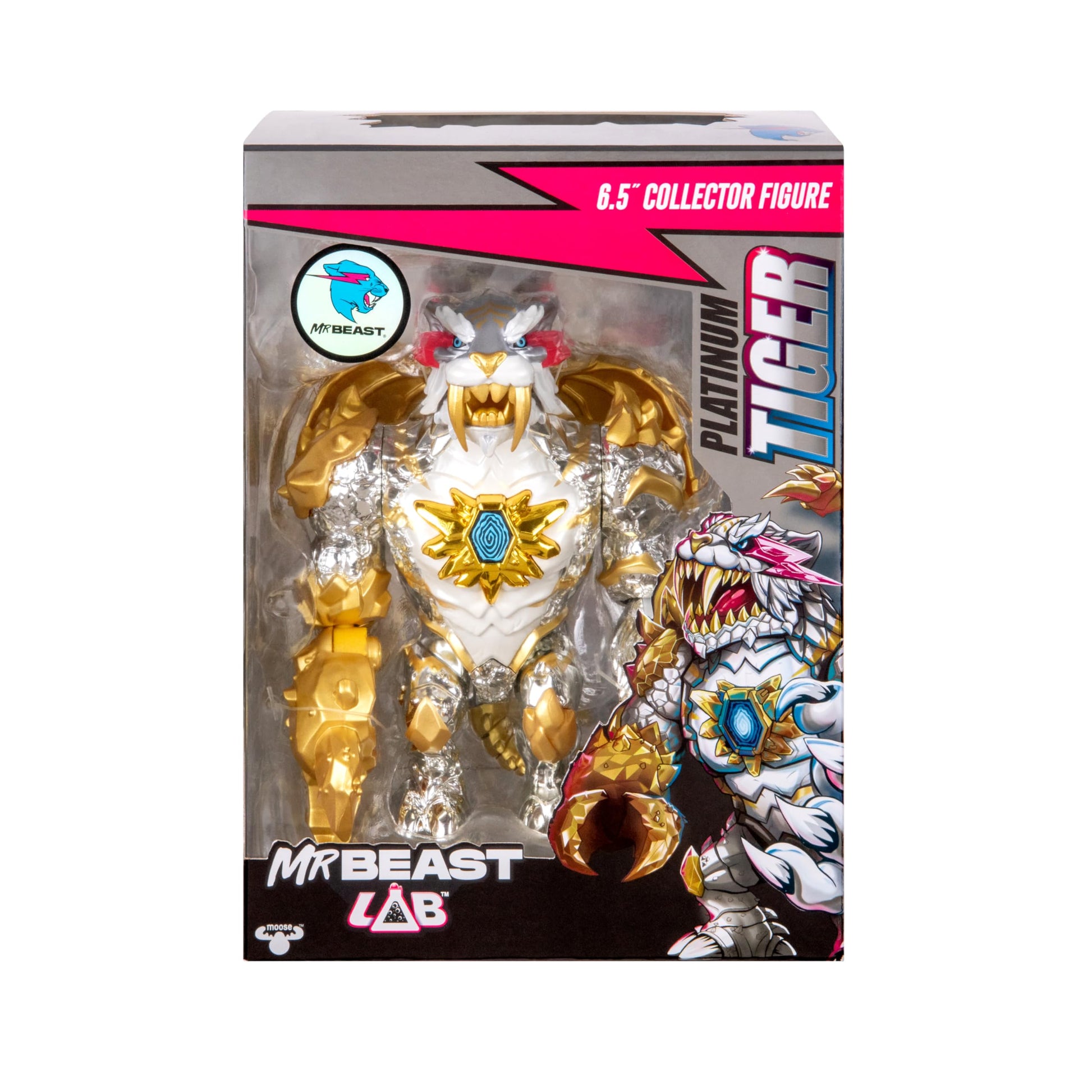 MrBeast Lab Apex Beast Tiger Collector Figure, 6.25-Inch