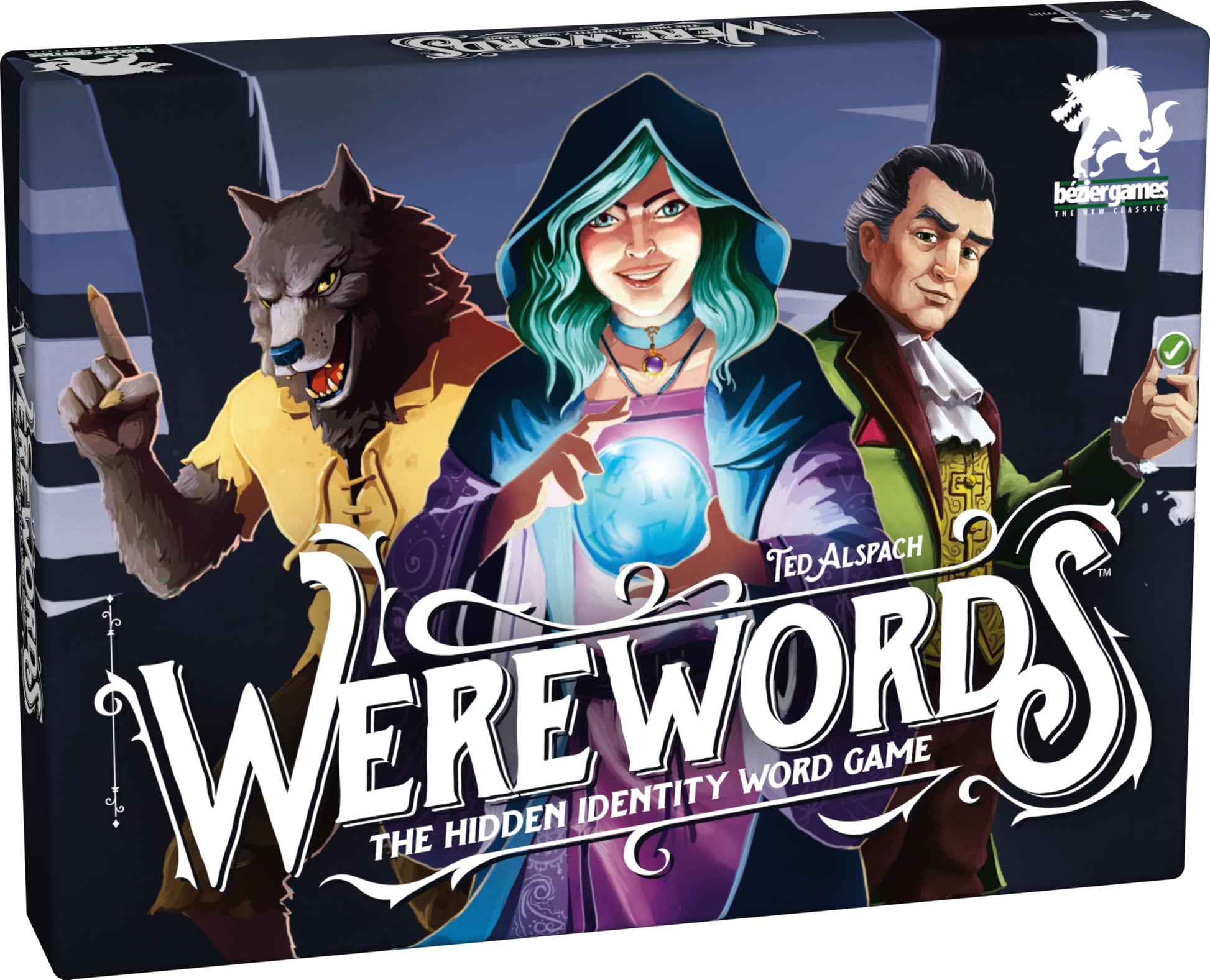 Bezier Games Werewords | Fast 5-Minute Word-Guessing Social Deduction and Bluffing Family Game | Hidden Roles and Voting | 4-10 Players