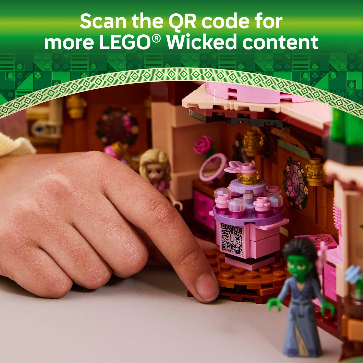 LEGO Wicked Glinda & Elphaba's Dormitory Building Toys - Wicked Toys for Girls & Boys, Age 8+ - Birthday Gift Idea - Buildable Doll House for Kids -