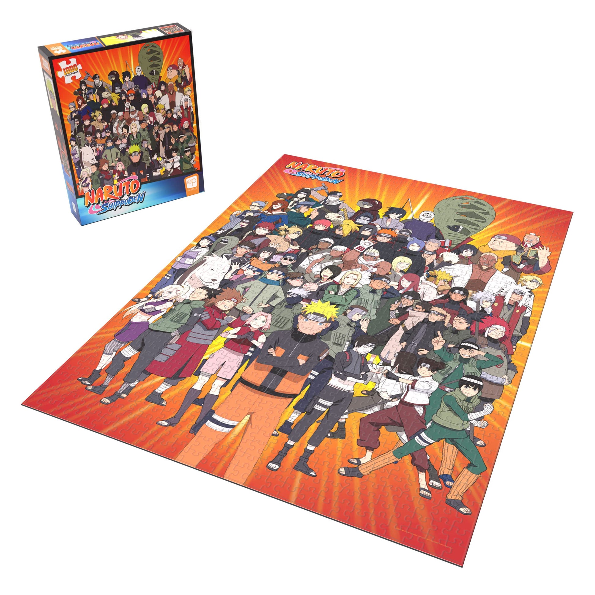 USAOPOLY Naruto “Never Forget Your Friends” 1000 Piece Jigsaw Puzzle | Collectible Puzzle Featuring Artwork of Naruto Uzumaki & Characters from