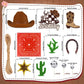 Cowboy Birthday Cake Topper Cowboy Cowgirl Hat Scarf Western Rodeo Theme Decoration for Birthday Baby Shower Western Theme Party Favors Supplies