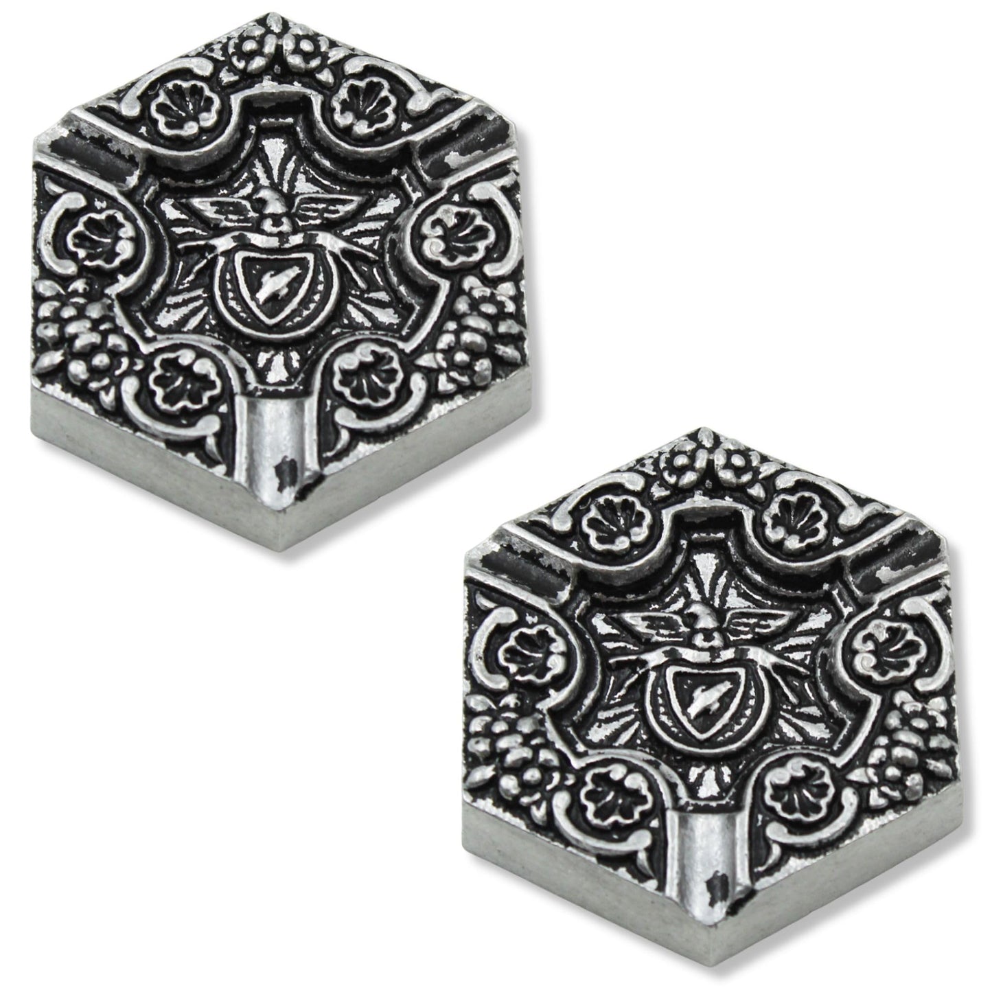 SL Benfica Stainless Steel Ashtray For Foosball Table - Set of 2
