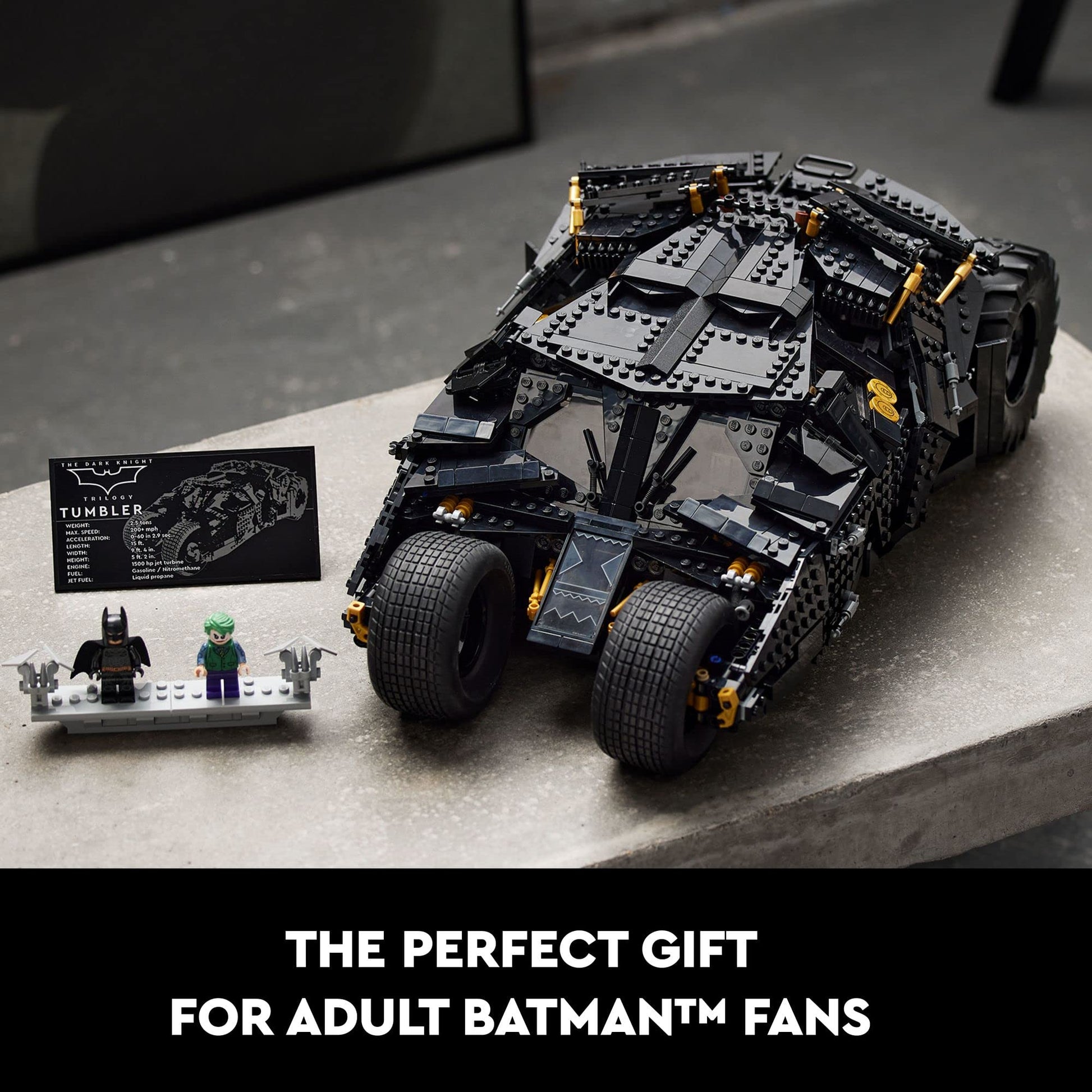 LEGO DC Batman Batmobile Tumbler, Iconic Model Car from The Dark Knight Trilogy, Building Set for Adults, Collectible Gift Idea for Build and Display,