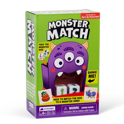 Exploding Kittens Monster Match - Matching Dice Game for Kids Ages 4+- 2-6 Players - Fun Family Game Night-Creative Kids Game