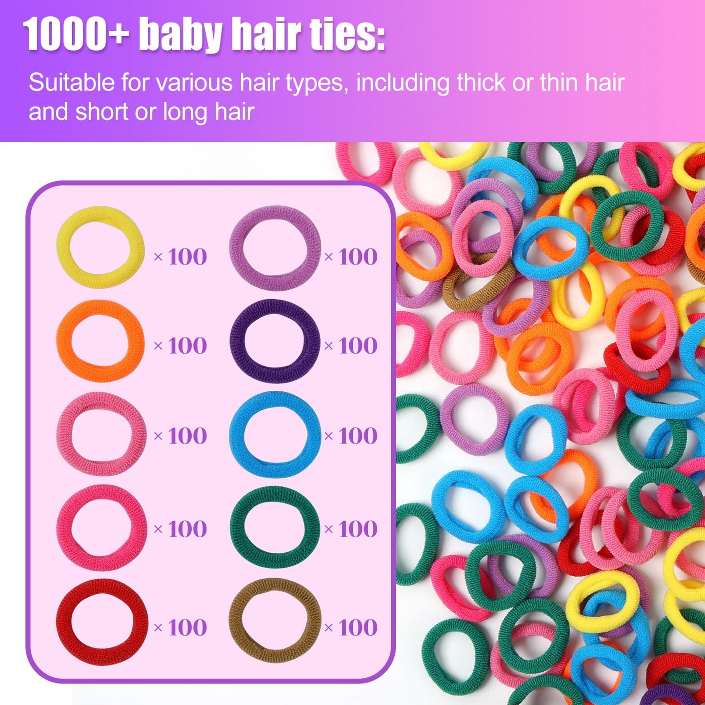 FUNiOi Kids Art and Craft Kit, Rubber Band Bracelet Make Toy, Cat Weaving Comb, 1000+ Colorful Hair Ties, DIY, Organizer Case, Gift for Girls 7-12