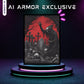 Realm Guard 100ct Matte TCG/MTG Art Card Sleeves (Red/Black Necromancer)