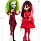 Monster High Skullector Beetlejuice Beetlejuice Doll 2-Pack, Collectible Betelgeuse and Lydia Deetz Set with Accessories and Displayable Packaging