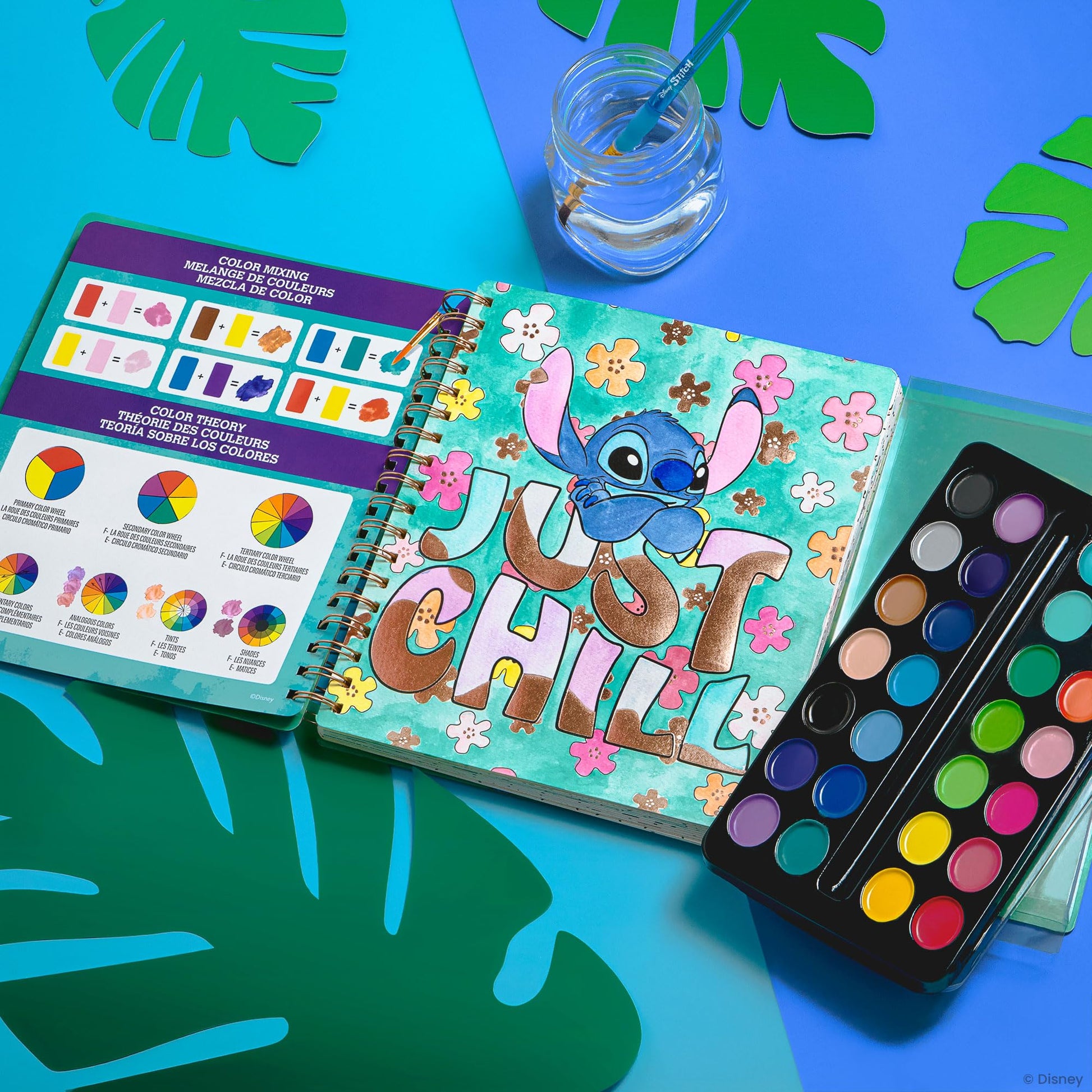 Fashion Angels Disney Stitch Watercolor Poster Set