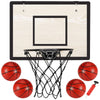 sxemcx rrhh Mini Basketball Hoop for Kids,Exquisite Wooden Over The Door Basketball Hoop Indoor with 4 Balls and Pump,Mini Hoops Set for Teens