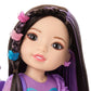 American Girl, AG Sisters Francie Doll, with Brown Eyes, Long Dark-Brown Hair with Purple Highlights, 14.5", Ages 4+ (Amazon Exclusive)