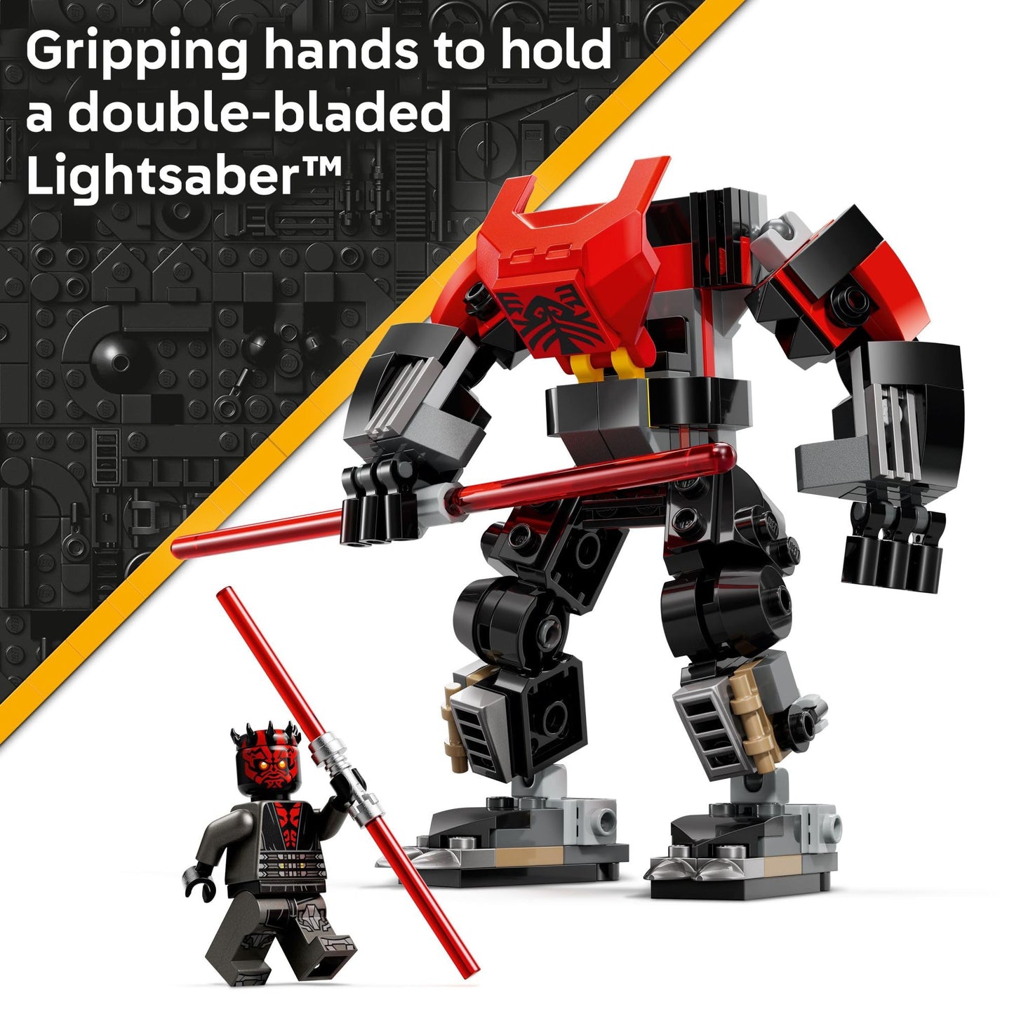 LEGO Star Wars Darth Maul Mech Kids Toy - Building Toy with Pretend Play Lightsaber - Birthday Gift Idea for Boys and Girls, Ages 6+ - Collectible