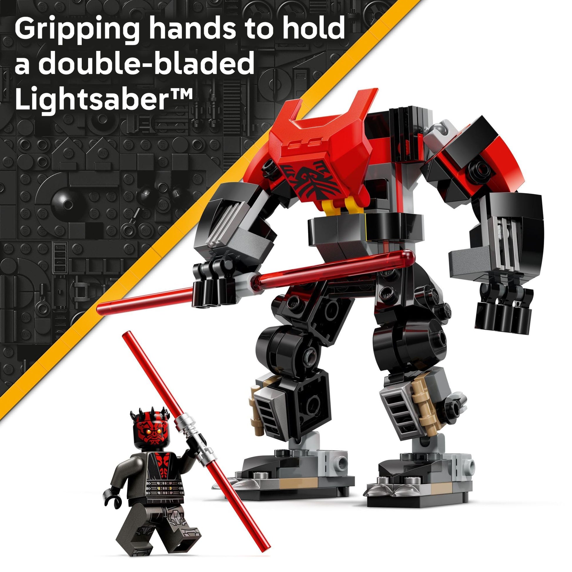LEGO Star Wars Darth Maul Mech Kids Toy - Building Toy with Pretend Play Lightsaber - Birthday Gift Idea for Boys and Girls, Ages 6+ - Collectible