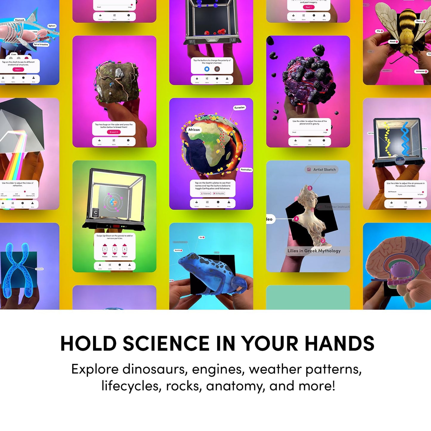 Merge Cube STEM Toy, Hold Digital Science Experiments - Great Gift for Kids