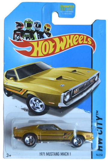 Hot Wheels 1971 Mustang Mach 1, HW City 94/250 [Gold]