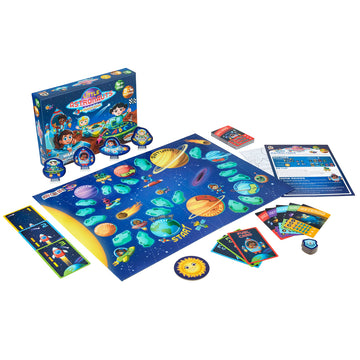 Little Astronauts Board Game for Kids Ages 4+ - Race Rockets Around The Solar System & Explore Space - Fun Family Strategy Adventure Game - Easy