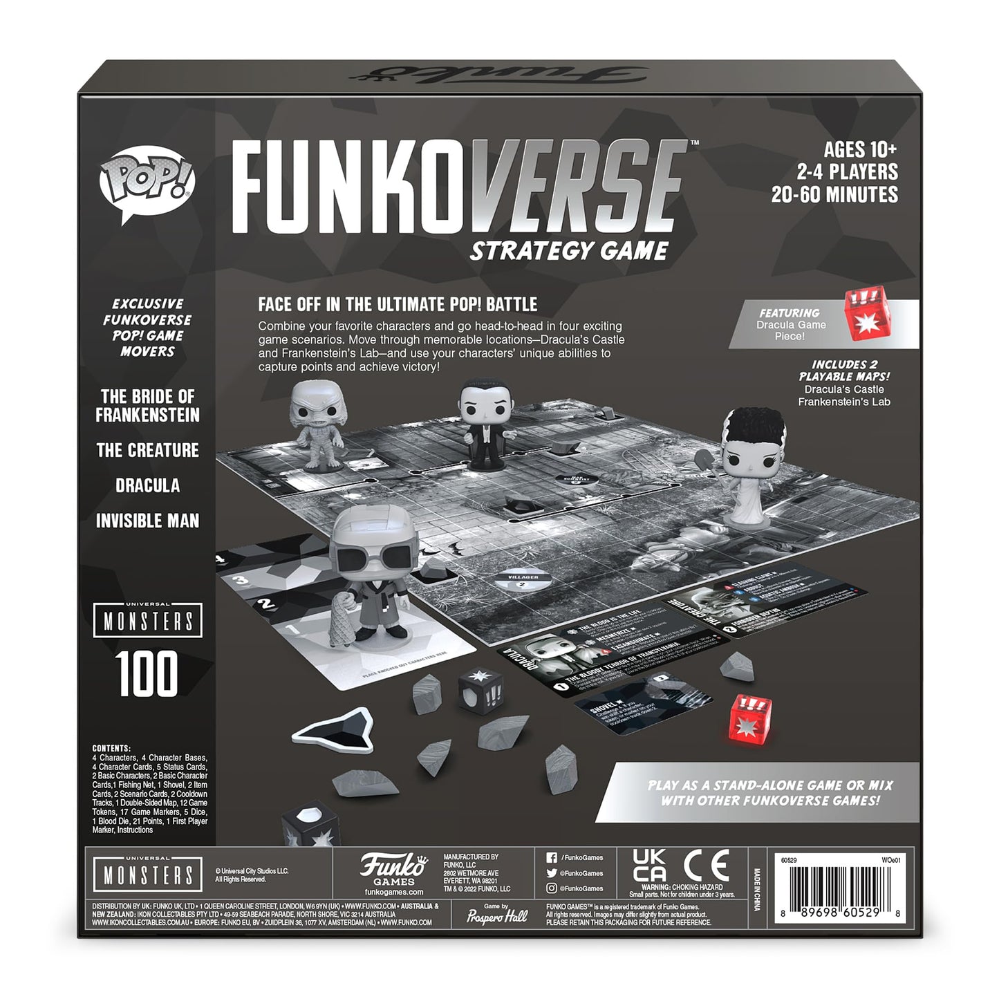 Funko Funkoverse: Universal Monsters 100 4-Pack Miniature Figures (Styles May Vary)