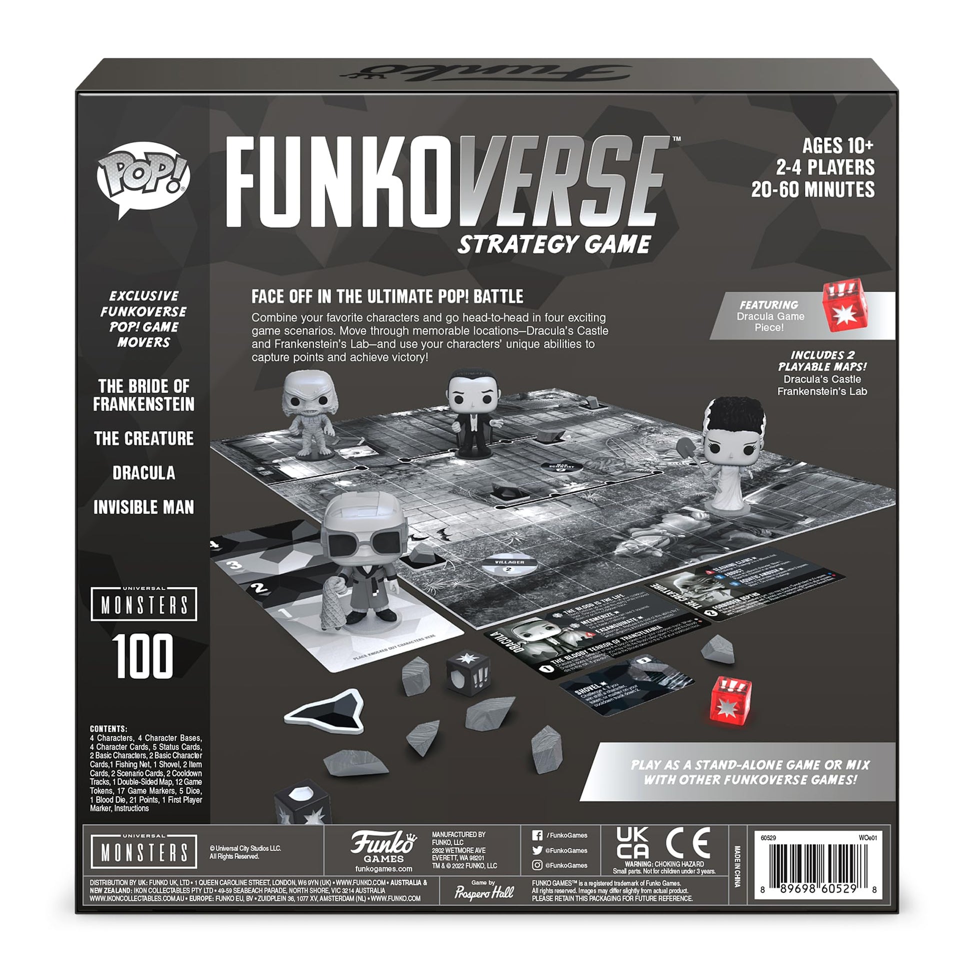Funko Funkoverse: Universal Monsters 100 4-Pack Miniature Figures (Styles May Vary)