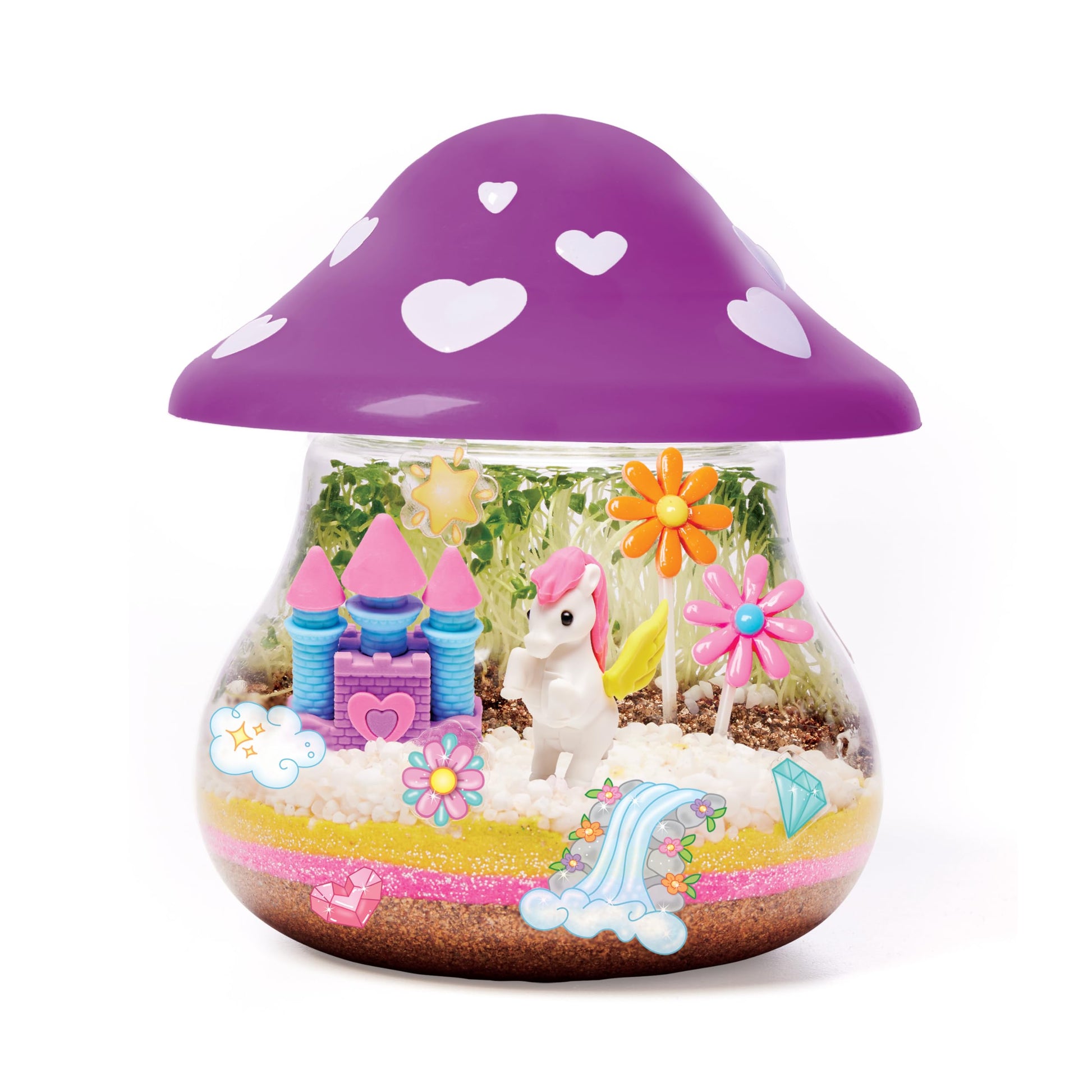 Creativity for Kids Plant and Grow Unicorn Forest: Terrarium Kit for Kids, Unicorn Toys and STEM Kits, Screen Free Summer Crafts & Arts and Crafts