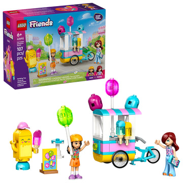 LEGO Friends Ice Cream & Balloon Stand Building Toy for Girls & Boys - Pretend Play Set for Kids, Ages 6+ - W/Liann & Paisley Minidolls & Accessories