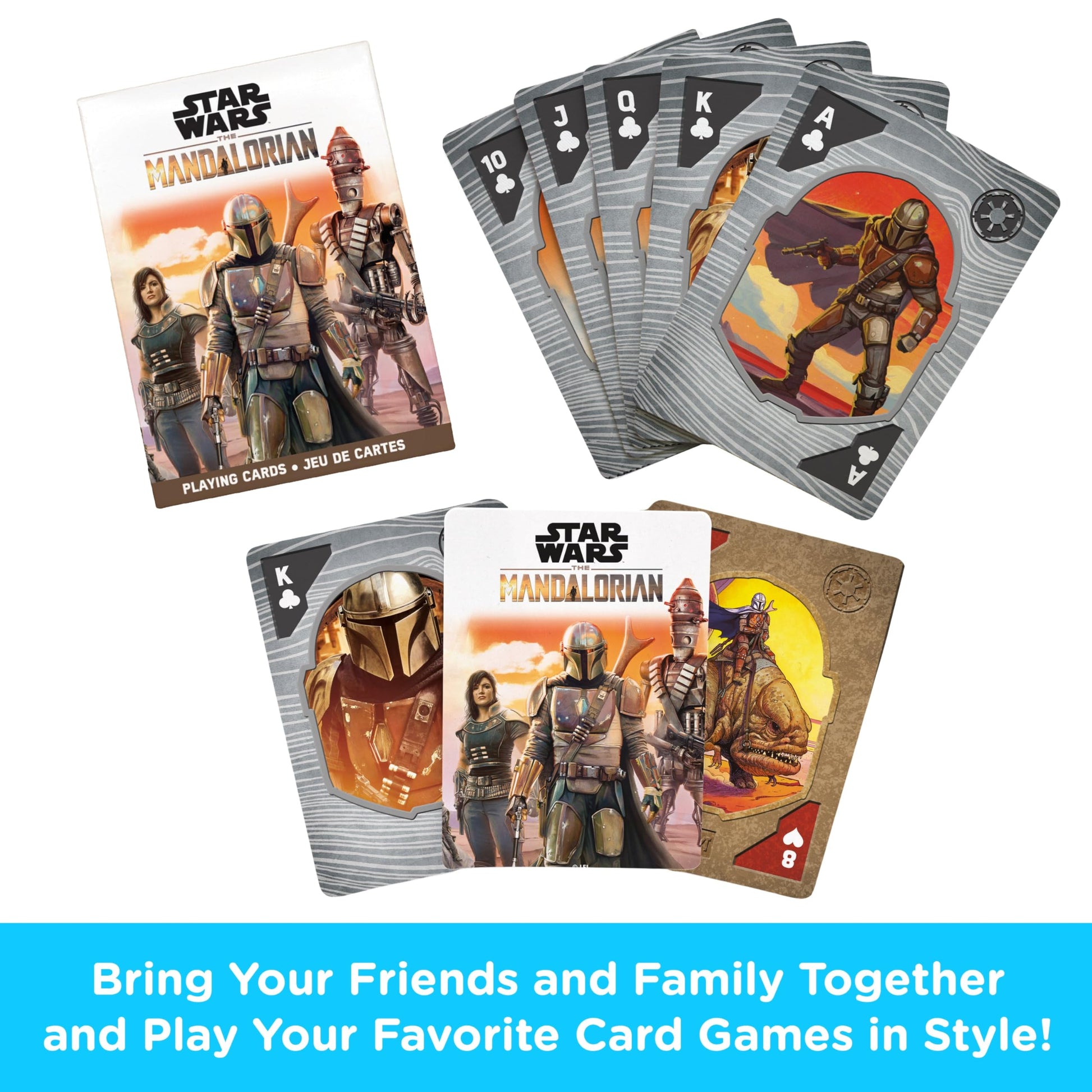 Star Wars Playing Cards - The Mandalorian Themed Deck of Cards for Your Favorite Card Games - Officially Licensed Star Wars Merchandise