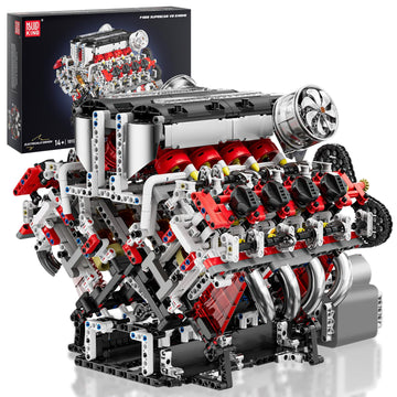 Mould King V8 Engine Building Set, 2718 Pcs Model Kit for Adults 14+