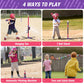 QDRAGON 4 in 1 Tball Set for Kids 3-5 with Toss and Catch Ball Set