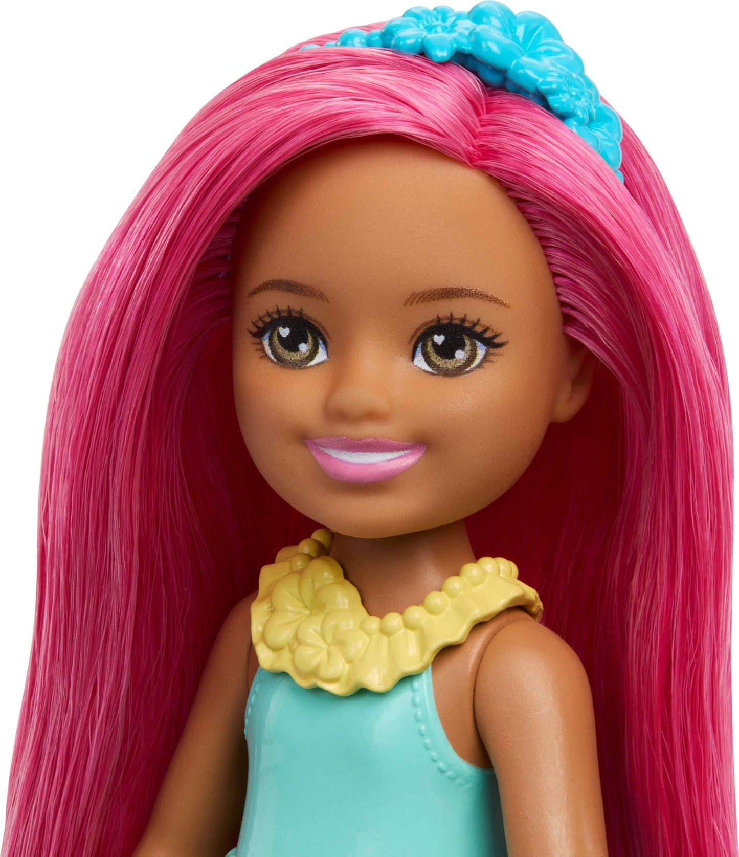 Barbie Chelsea Royal Small Doll (6-Inch) with Pink Hair Wearing Removable Skirt, Shoes & Hair Accessory, 6-inch Toy