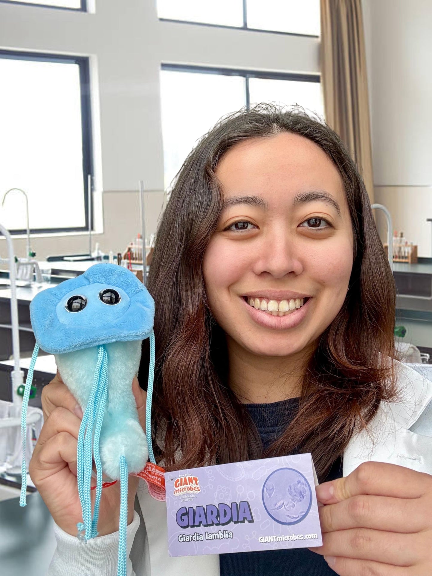 GIANTmicrobes Giardia Plush - Learn About Nature and Biology with This Educational Gift for Family, Friends, Travelers, Water Treatment, Scientists