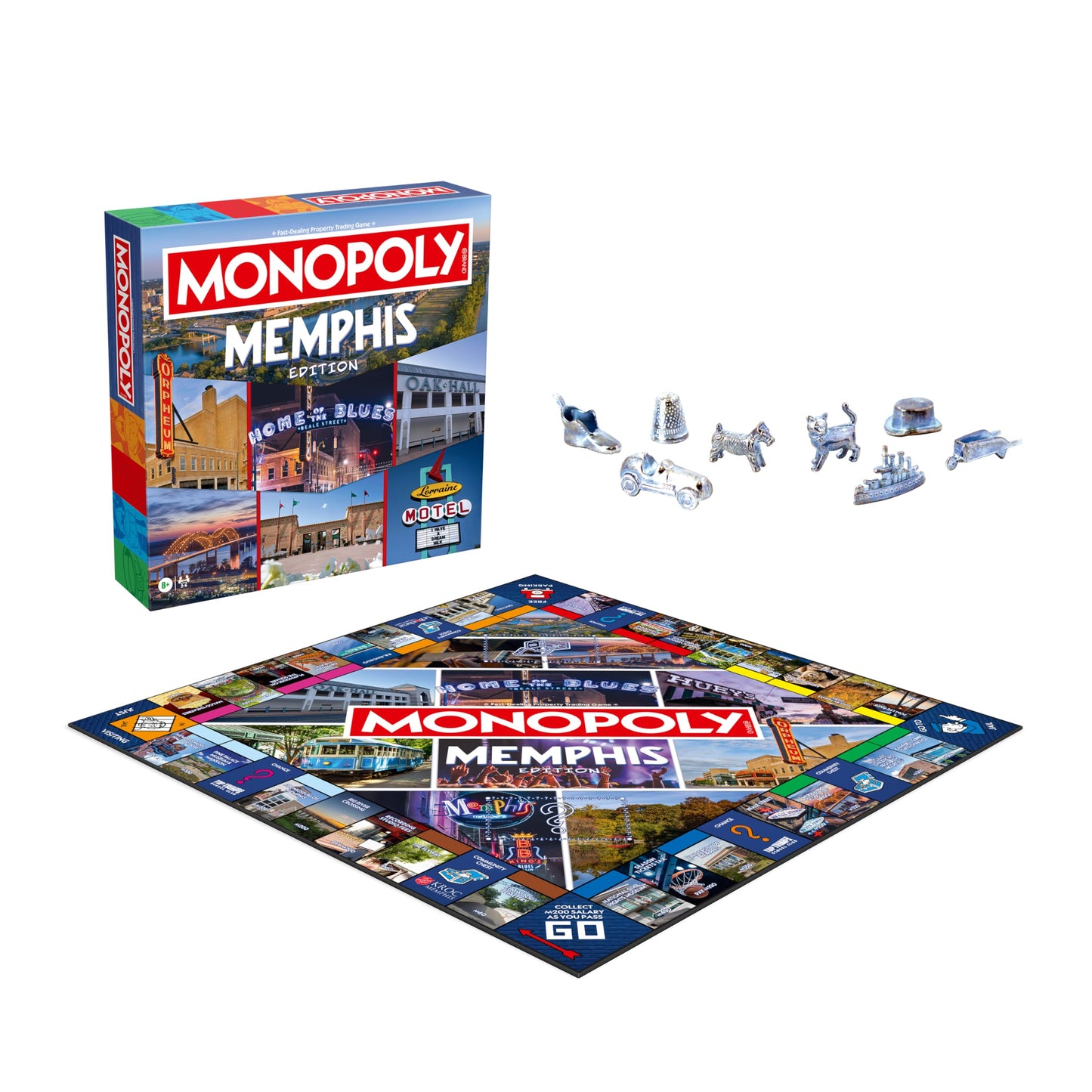 Monopoly Board Game - Memphis, TN Edition: 2-6 Players Family Board Games for Kids and Adults, Board Games for Kids 8 and Up, Great for Game Night