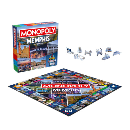 Monopoly Board Game - Memphis, TN Edition: 2-6 Players Family Board Games for Kids and Adults, Board Games for Kids 8 and Up, Great for Game Night
