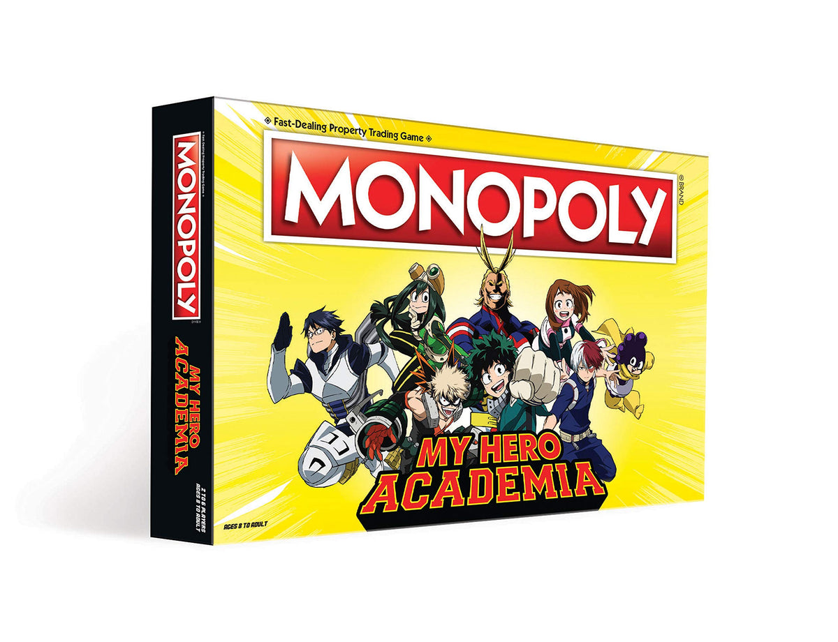 Monopoly: My Hero Academia Board Game | Buy, Sell, Trade Fan-Favorite Heroes from The Popular Anime Show | Classic Monopoly Game | Officially-Licensed