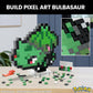 Mega Pokémon Bisasam Retro Look - 15 cm Buildable with Pixel Art Stones - Includes Wall Mounted Base for Adult Lovers and Collectors, HTH75