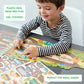 Petit Collage Sticker Activity Book, Once Upon A Time - Giant Fold Out Sticker Book for Kids, Includes Over 100 Reusable Stickers - Activity Book