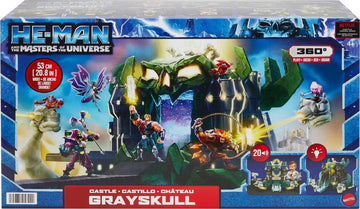 Masters of the Universe and He-Man Playset, MOTU Castle Grayskull with Drawbridge, Lights, 20 Sounds, Blasters