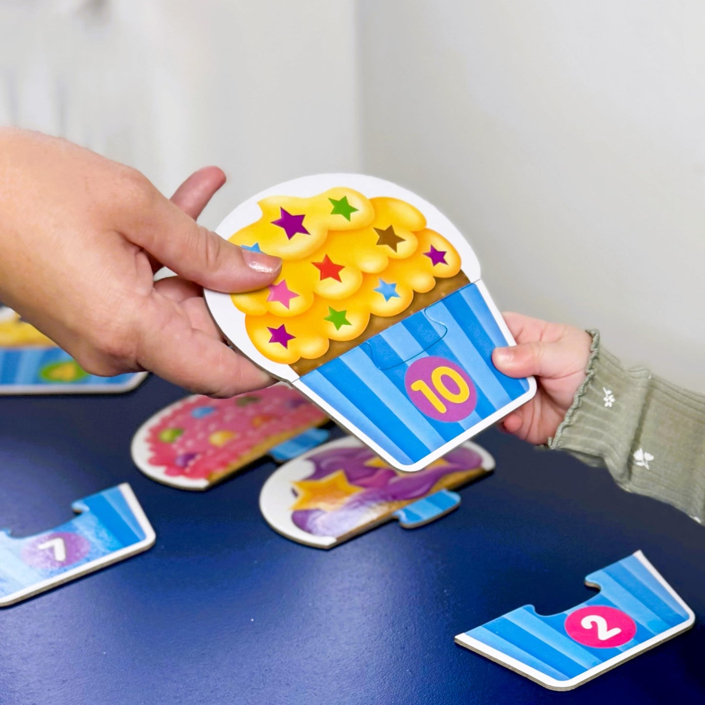 The Learning Journey: My First Match It - Counting Cupcakes- 15 Piece Self-Correcting Matching Puzzles - First Learning Toys for Toddlers 2-5 - Award
