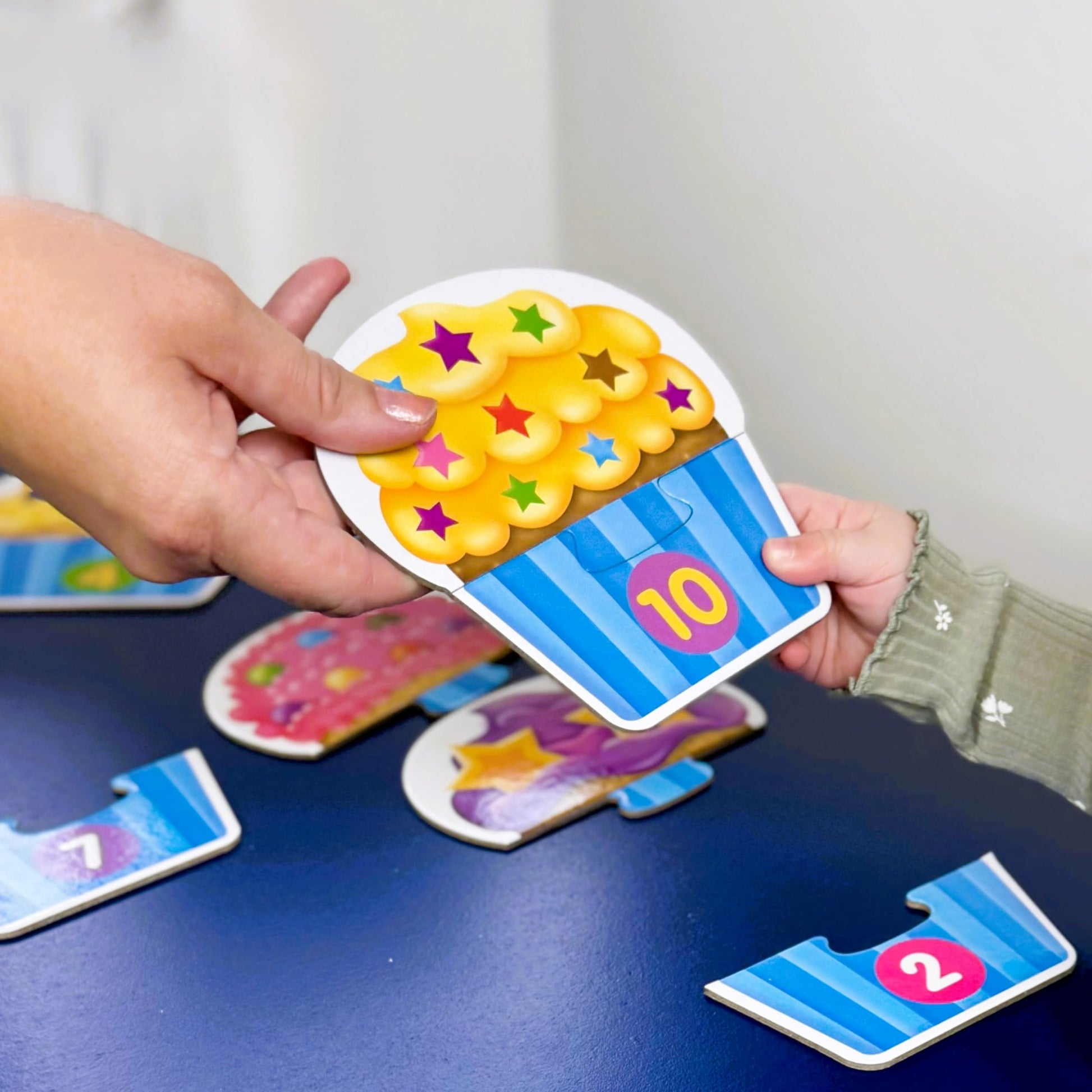 The Learning Journey: My First Match It - Counting Cupcakes- 15 Piece Self-Correcting Matching Puzzles - First Learning Toys for Toddlers 2-5 - Award