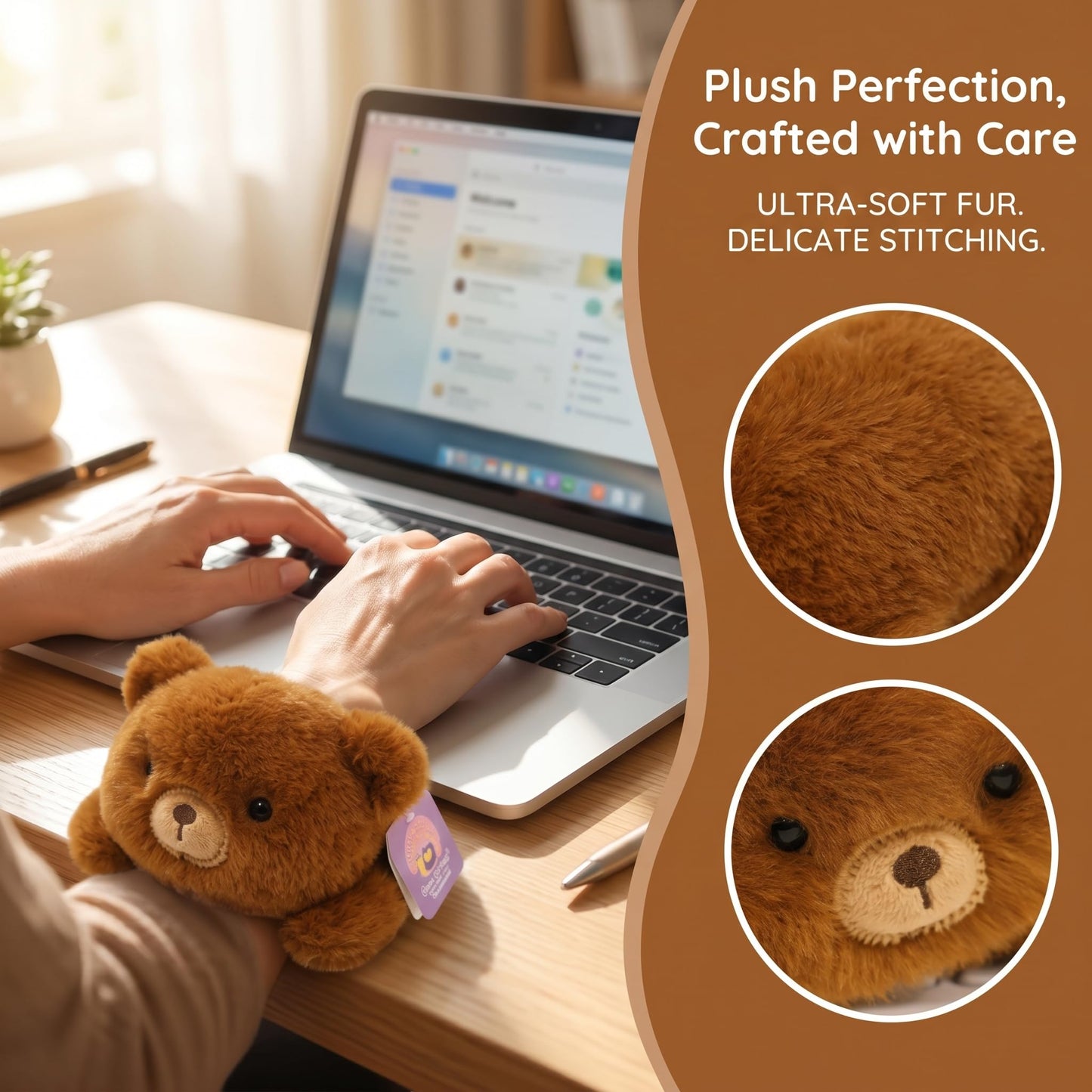 YUKOUQIAN Brown Bear Stuffed Animal Cute Plush Doll Toy 5.5 inch for Girls Boys Christmas (pa Brown Bear)