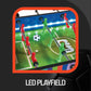 EastPoint Tabletop LED Foosball Table - Multi-Color, 2 Players - LED Light-Up Playfield & Soccer Toys - Fast-Paced Head-to-Head Play & Sports Games