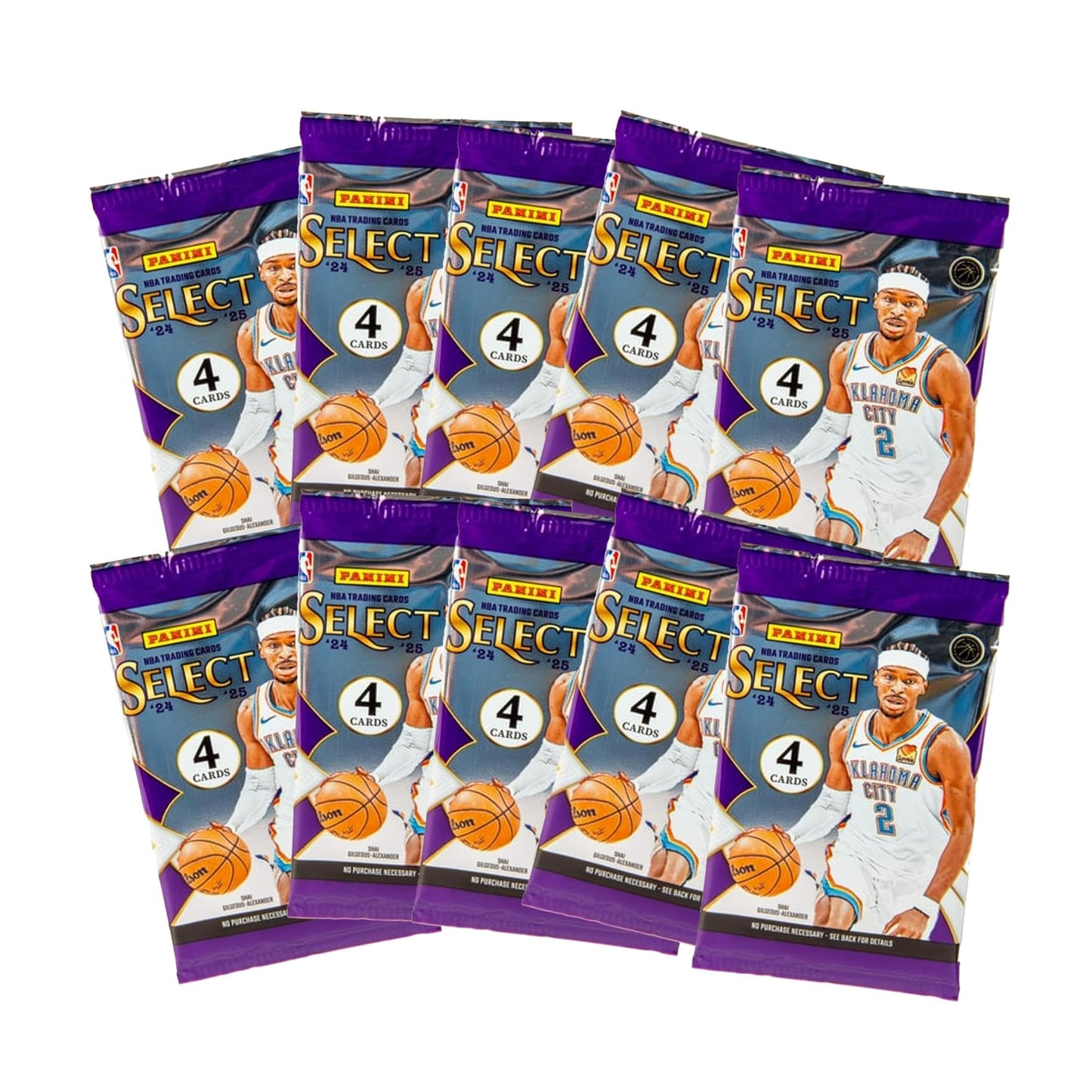 2024-25 Panini Select NBA Basketball Mega Box - Official Trading Cards - Retail Exclusive Blue & Red Prizms, Rookie Cards & Inserts - Sealed Box