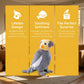 BABY FRANKIEZHOU Simulation Grey Cockatiel Plush Toy, Soft Realistic Cute Plush Stuffed Animal Toy Parrot 7.08inch Funny Birds Home Decoration