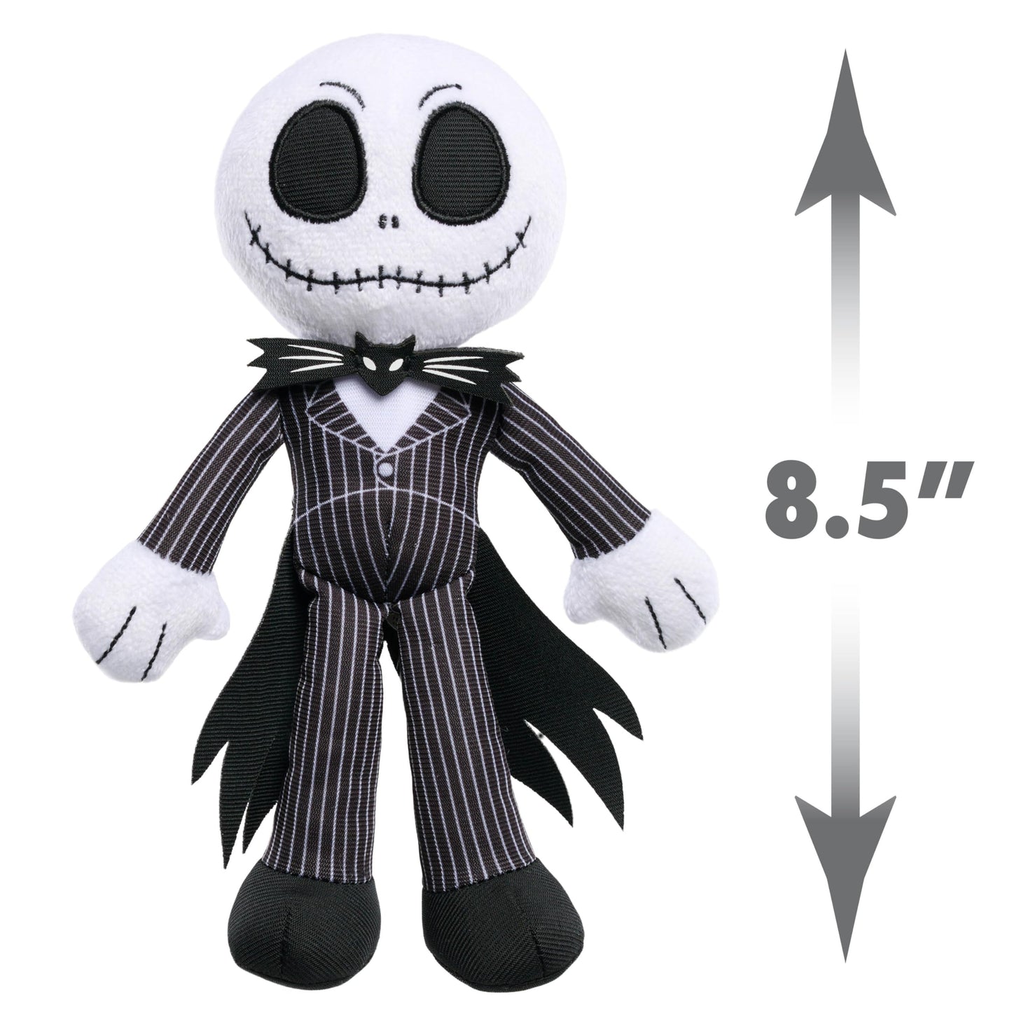Disney Tim Burton's The Nightmare Before Christmas Small 8.5-inch Plush Jack Skellington Stuffed Animal, Kids Toys for Ages 3 Up by Just Play