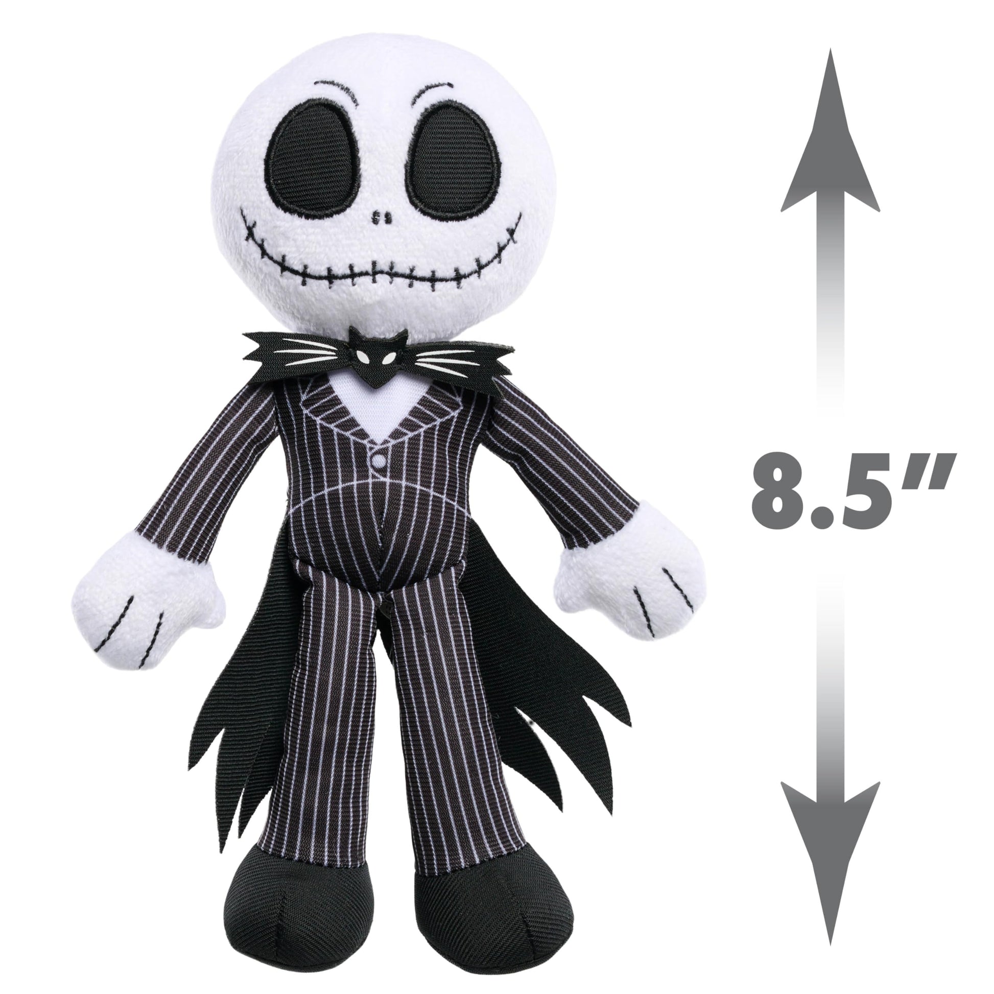 Disney Tim Burton's The Nightmare Before Christmas Small 8.5-inch Plush Jack Skellington Stuffed Animal, Kids Toys for Ages 3 Up by Just Play