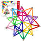 ELONGDI Magnetic Building Blocks, [ 132 Pieces ] Lengthen Building Sticks Set, Magnet Stem Toys Set Non-Toxic Building 3D Puzzle Boys Toys for Kids