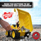 Maxx Action 19'’ 2-N-1 Motorized Dig Rig - Excavator and Dump Truck Toy with Joystick Control for Toddlers | Gift for Kids 3+ | Lights, Sounds