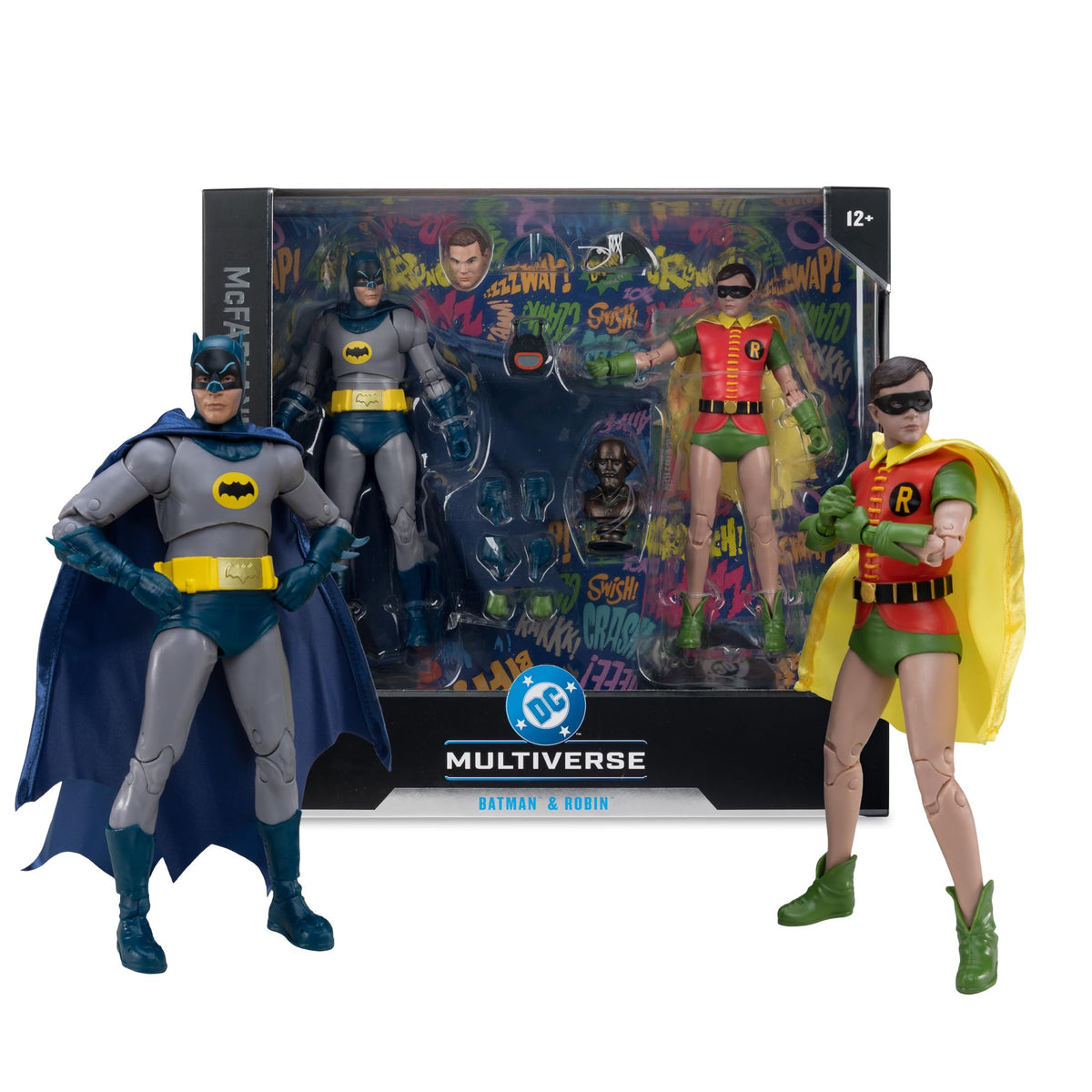 McFarlane Toys-DC Multiverse Batman and Robin (Batman Classic TV Series) 7in Action Figure 2 Pack McFarlane Collector Edition #5
